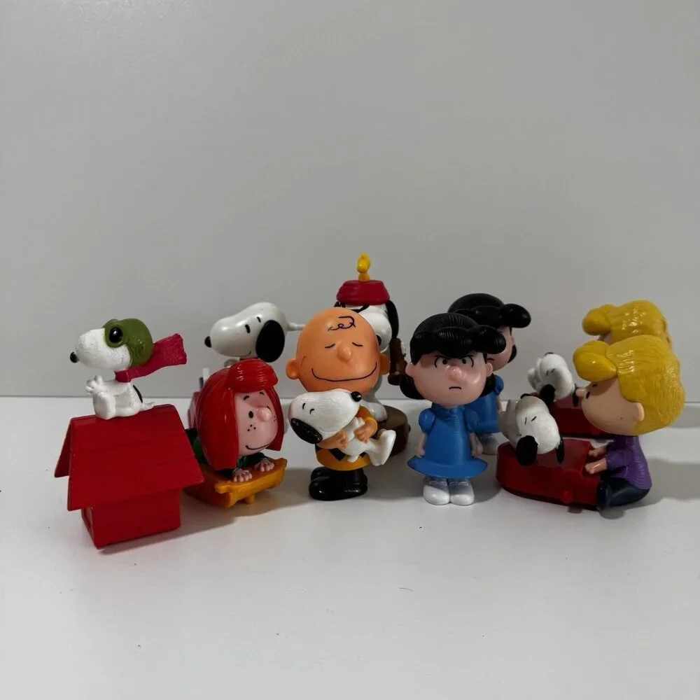 Snoopy PEANUTS McDonald's 2015 2018 Lot Charlie Flying Aces Typewriter Piano